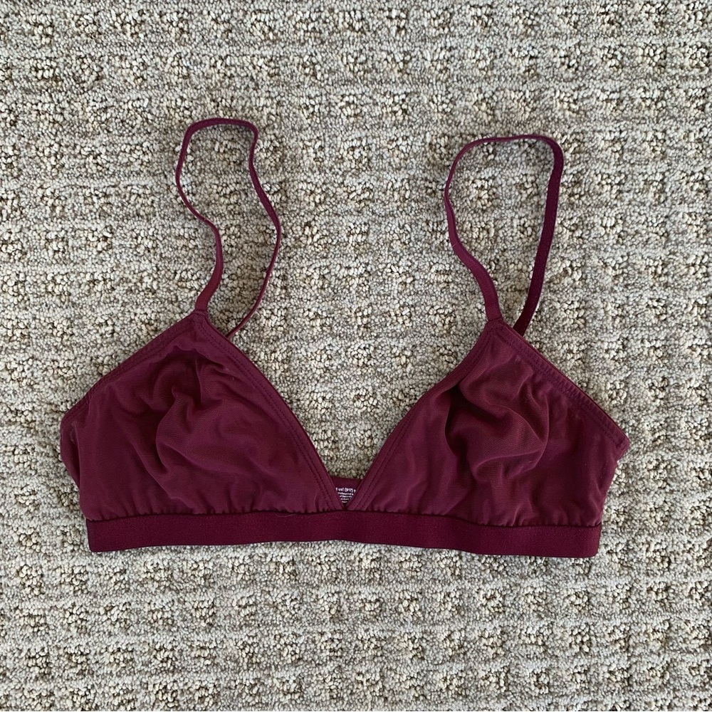 Parade Maroon Sheer Bralette